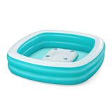 Bestway Inflatable Kids Pool 2 Chambers Family Floating Table 218x218x48 cm +6 Years-0
