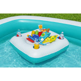 Bestway Inflatable Kids Pool 2 Chambers Family Floating Table 218x218x48 cm +6 Years-1