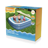 Bestway Inflatable Pool 2 Chambers Rectangular with Canopy 254x178x140 cm +6 Years-1