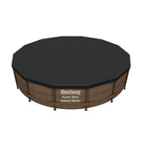 Swimming Pool Cover Bestway Black Ø 427 cm-12