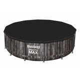 Swimming Pool Cover Bestway Black Ø 427 cm-7