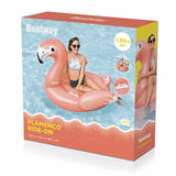 Bestway Inflatable Flamingo with Handles 168x120 cm +3 Years Beach Pool 41526-2