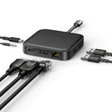 USB Hub Hyper HD583-GL Black 100 W-2