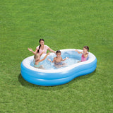 Inflatable Paddling Pool for Children Bestway Multicolour 262 x 157 x 46 cm-2