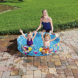 Inflatable Paddling Pool for Children Bestway 25 x 121 x 121 cm 122 x 122 x 25 cm-1