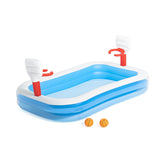 Inflatable Paddling Pool for Children Bestway 636 L 254 x 168 x 102 cm Basketball-0