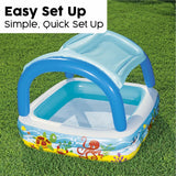 Inflatable Paddling Pool for Children Bestway 140 x 140 x 114 cm-9