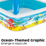 Inflatable Paddling Pool for Children Bestway 140 x 140 x 114 cm-5