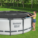 Swimming Pool Cover Bestway Black Ø 457 cm (1 Unit)-13