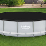 Swimming Pool Cover Bestway Black Ø 401 cm (1 Unit)-9