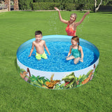 Inflatable Paddling Pool for Children Bestway Dinosaurs 183 x 38 cm-12