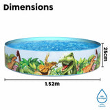 Inflatable Paddling Pool for Children Bestway Dinosaurs 183 x 38 cm-4