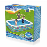 Inflatable Paddling Pool for Children Bestway Multicolour 305 x 183 x 56 cm Floral-12