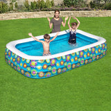 Inflatable Paddling Pool for Children Bestway Multicolour 305 x 183 x 56 cm Floral-11