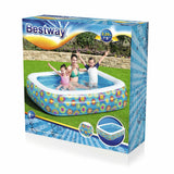 Inflatable Paddling Pool for Children Bestway Multicolour 305 x 183 x 56 cm Floral-8
