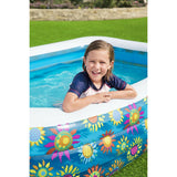 Inflatable Paddling Pool for Children Bestway Multicolour 305 x 183 x 56 cm Floral-1