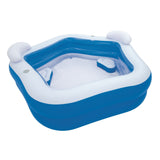 Inflatable Paddling Pool for Children Bestway Multicolour 213 x 206 x 69 cm-12