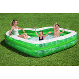 Inflatable Paddling Pool for Children Bestway Green Multicolour 231 x 231 x 51 cm-12