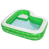 Inflatable Paddling Pool for Children Bestway Green Multicolour 231 x 231 x 51 cm-19