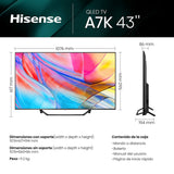 Smart TV Hisense 43A7KQ 4K Ultra HD 43" QLED-4