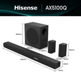 Soundbar Hisense AX5100Q 580 W Black-17