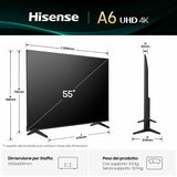 Smart TV Hisense 55A6Q        55 55" 4K Ultra HD LED HDR D-LED-3