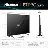 Hisense Smart TV 75E7Q PRO 4K Ultra HD 75" HDR QLED Refurbished A