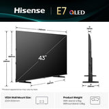 Smart TV Hisense 43E77Q       43 43" 4K Ultra HD HDR QLED-1