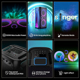 Portable Bluetooth Speakers Hisense PARTY STORM Black 300 W-10