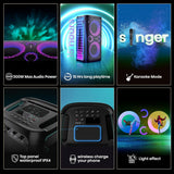 Portable Bluetooth Speakers Hisense PARTY STORM Black 300 W-11