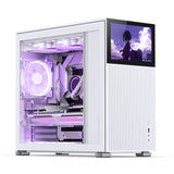 ATX Semi-tower Box Jonsbo D41 MESH WHITE SC White LCD Screen-3