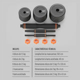Dumbbells Xiaomi ORMANBAS35 35 kg Black Multicolour-5