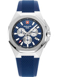 Swiss Alpine Military Watch 7005-9835 Quartz 5 ATM Mineral Glass Chronograph Official Box