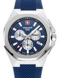 Swiss Alpine Military Watch 7005-9835 Quartz 5 ATM Mineral Glass Chronograph Official Box