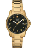 Swiss Alpine Military Watch 7011-1117 Gent Quartz 46 mm 10 ATM Mineral Glass Date