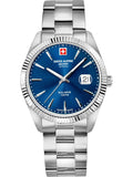 Swiss Alpine Military Watch 7016-1135 Quartz Brushed Stainless Steel 40-44 mm
