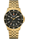 Swiss Alpine Military Watch 7022-1117 Gent Quartz 10 ATM Mineral Glass