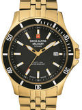 Swiss Alpine Military Watch 7022-1117 Gent Quartz 10 ATM Mineral Glass