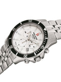 Swiss Alpine Military Watch 7022-9132 Quartz 5 ATM Mineral Glass Chronograph Official Box