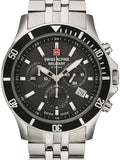 Swiss Alpine Military Watch 7022-9137 Quartz 5 ATM Chronograph Official Box