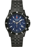 Swiss Alpine Military Watch 7022-9175 Quartz 46 mm Chronograph 10 ATM Official Box