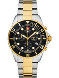 Swiss Alpine Military Watch 7053-9147 Quartz 10 ATM Mineral Glass 46 Mm