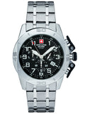 Swiss Alpine Military Watch 7063-9137 Gent Quartz 5 ATM Mineral Glass Chronograph
