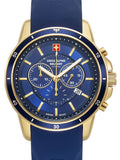 Swiss Alpine Military Watch 7089-9815 Gent Quartz 10 ATM Mineral Glass 46 mm