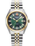 Swiss Alpine Military Watch 7091-2144 Gent Quartz 10 ATM Sapphire Glass 46 mm Official Box