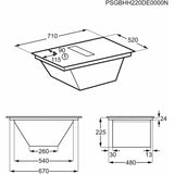 Induction Hot Plate Electrolux TCH74B01FB 71 cm 3200 W 7350 W-1
