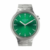 Unisex Watch Swatch SB07S101G Green Silver-0