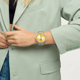 Unisex Watch Swatch SB07S103G Yellow Silver-5