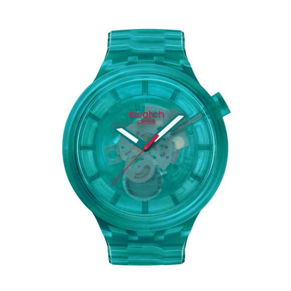 Men's Watch Swatch SB05L101 Green (Ø 47 mm)-0