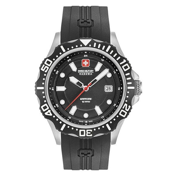 Men's Watch Swiss Military Hanowa SM06-4306.04.007 Black (Ø 40 mm)-0